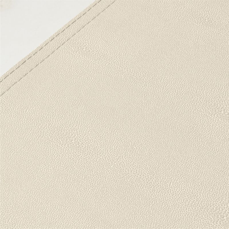 Oat Shagreen Faux-Leather Square Placemat - image 3 of 9