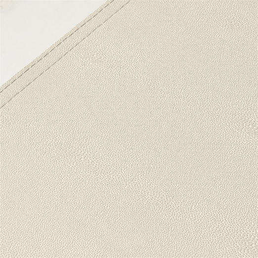 Oat Shagreen Faux-Leather Square Placemat