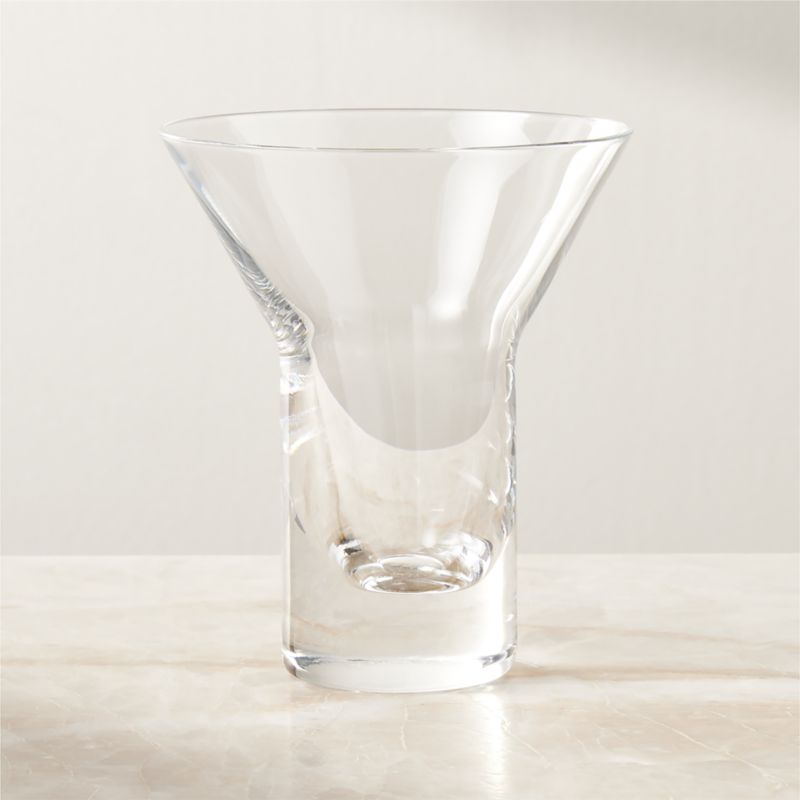 Kira Hand Etched Martini Glass + Reviews | CB2