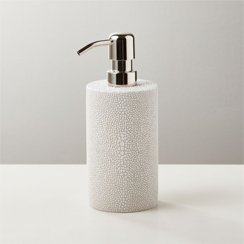 View Shaw Shagreen Ivory Soap Pump details