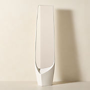 Shay Standing White Resin Full-Length Floor Mirror 19"x75"