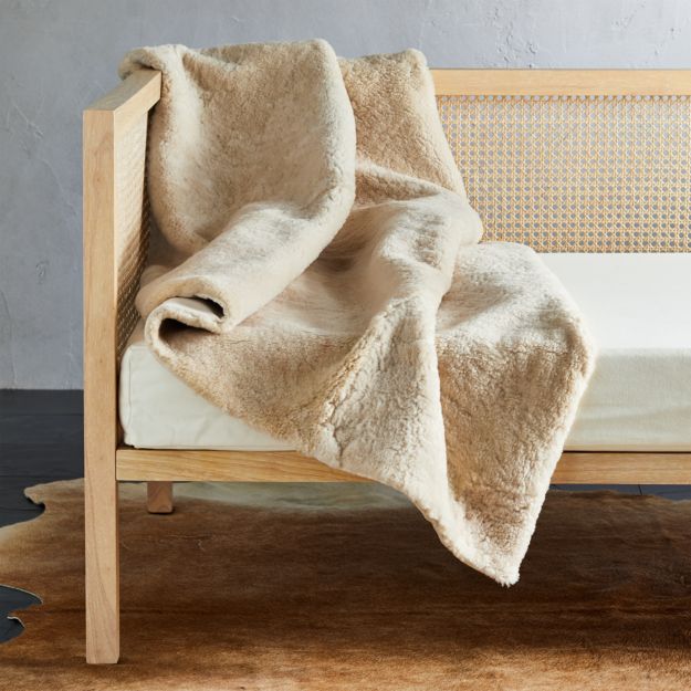 Shearling Sheepskin Throw CB2 Canada