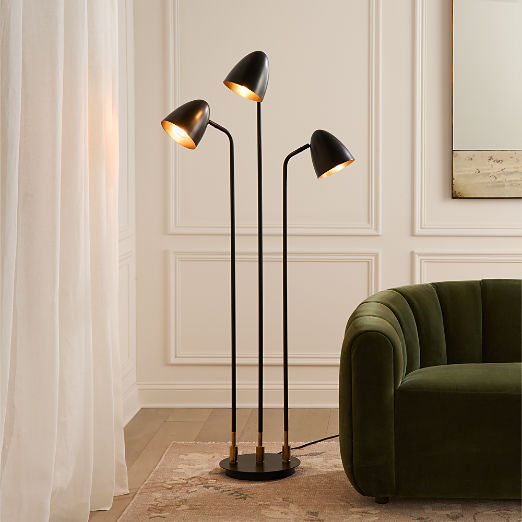 Shelby 3-Light Floor Lamp 62"