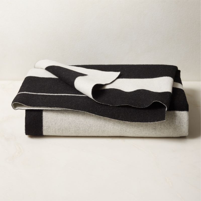 Shift Reversible Merino Wool Throw Blanket + Reviews | CB2 Canada