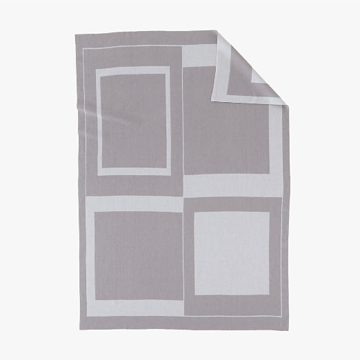 Shift Warm Grey Merino Wool Reversible Throw Blanket