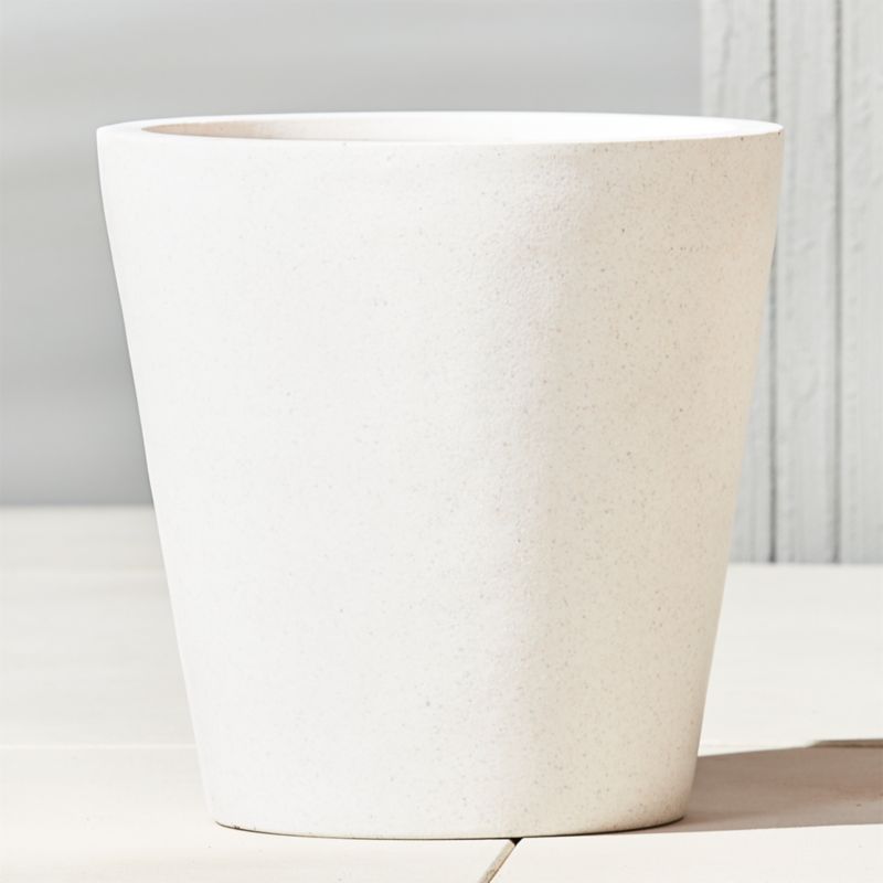 Shore Small Polyterrazzo Indoor/Outdoor Planter + Reviews | CB2