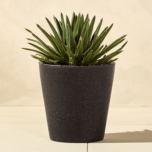 Shore Black Stone Indoor/Outdoor Planter Medium