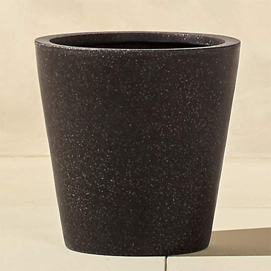 Shore Black Stone Indoor/Outdoor Planter Medium