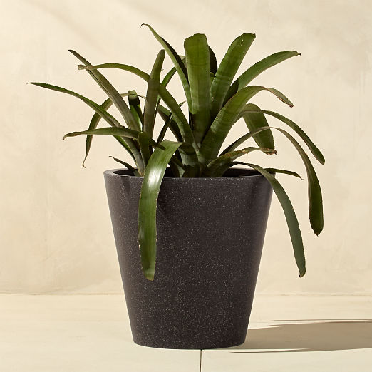 Shore Black Stone Indoor/Outdoor Planter Large