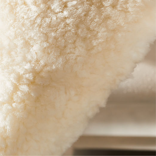 Shorn Ivory Sheepskin Christmas Stocking