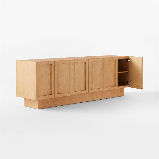 Shutter 84" Ash Wood Media Console