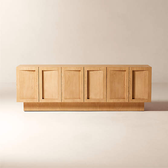 Shutter 84" Ash Wood Media Console