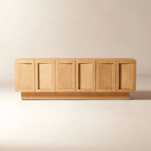 Shutter 84" Ash Wood Media Console