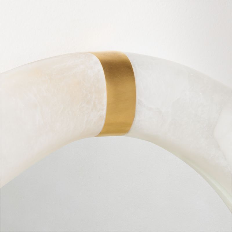 Sienna Alabaster Oval Wall Mirror 23"x36" - image 2 of 4