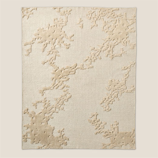 Sierra Hand-Knotted Warm White Wool and Linen Area Rug
