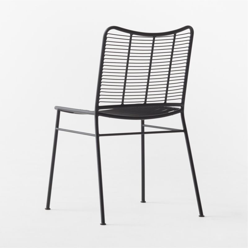 Sigma Black Metal Dining Chair - image 6 of 8