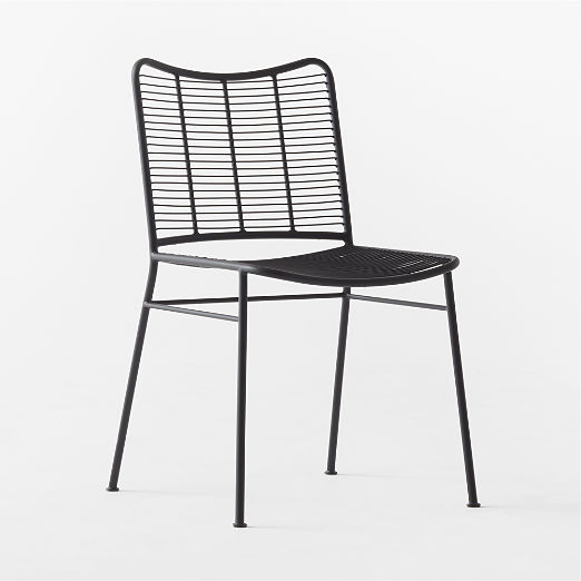 Sigma Black Metal Dining Chair