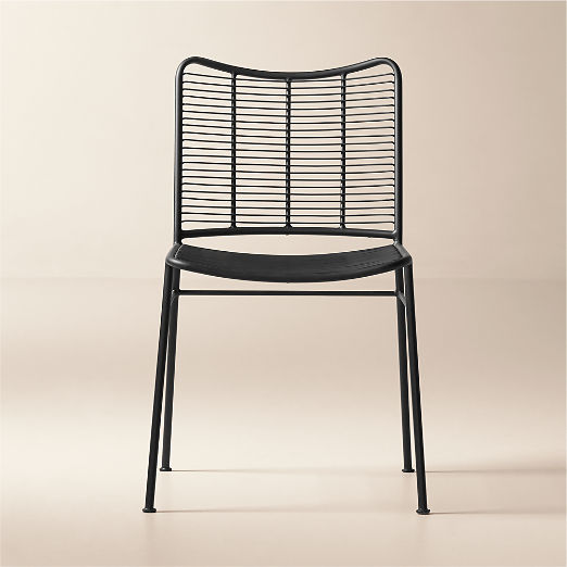 Sigma Black Metal Dining Chair
