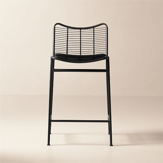 Sigma Black Leather Stool Seat Cushion