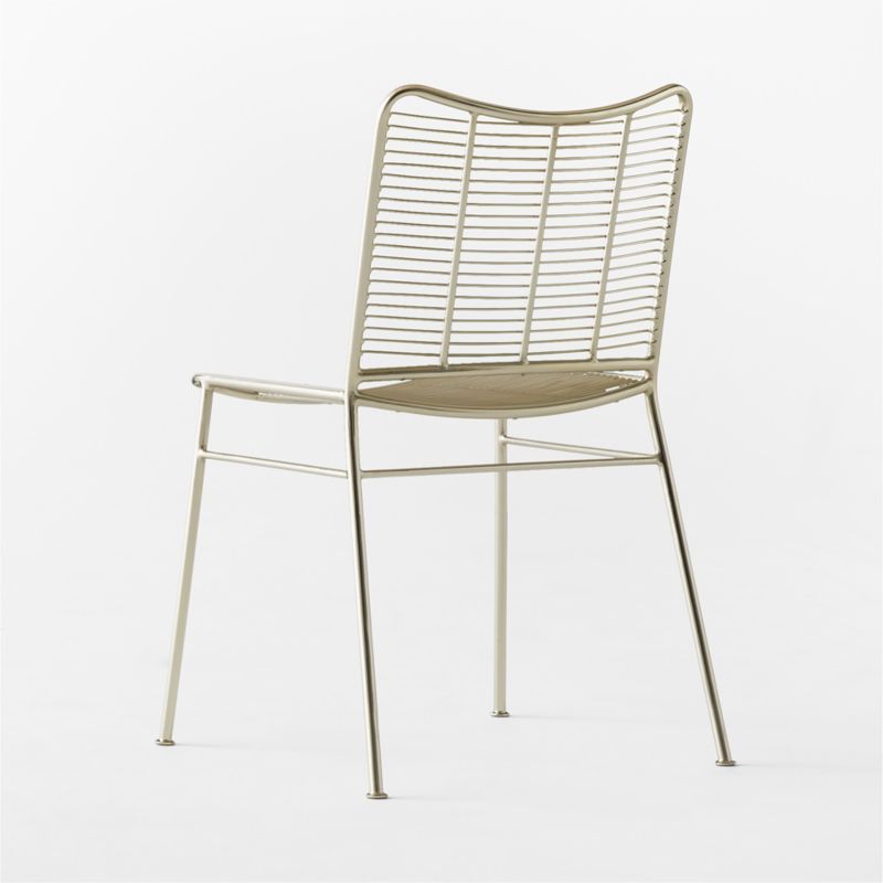 Sigma Champagne Brass Dining Chair - image 6 of 8