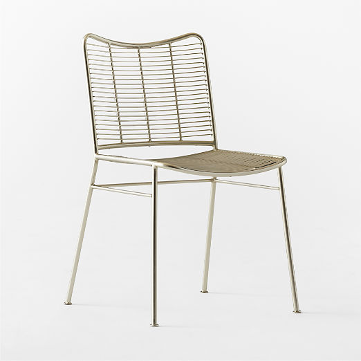 Sigma Champagne Brass Dining Chair