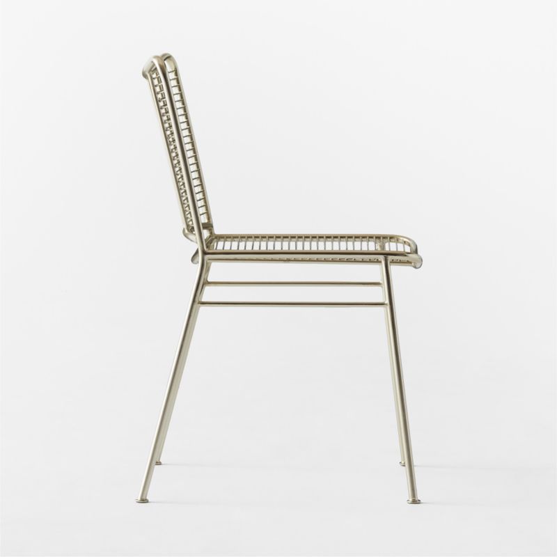 Sigma Champagne Brass Dining Chair - image 5 of 8