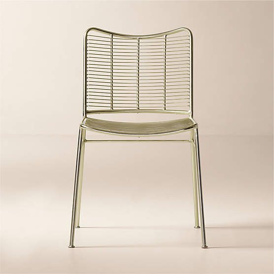 Sigma Champagne Brass Dining Chair