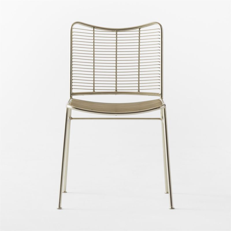 Sigma Champagne Brass Dining Chair - image 3 of 8