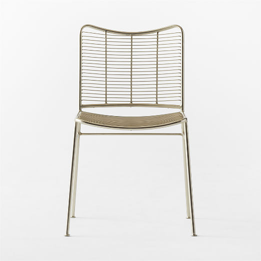 Sigma Champagne Brass Dining Chair