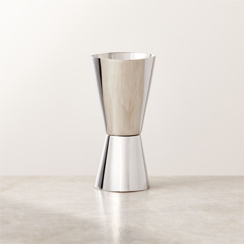 Viewing product image Silhuet Silver Stainless Steel Metal Jigger - image 1 of 5