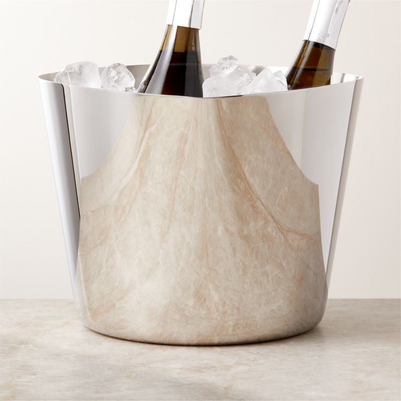 Viewing product image Silhuet Silver Stainless Steel Wine Bucket - image 1 of 6