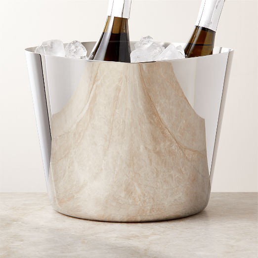 Silhuet Silver Stainless Steel Wine Bucket