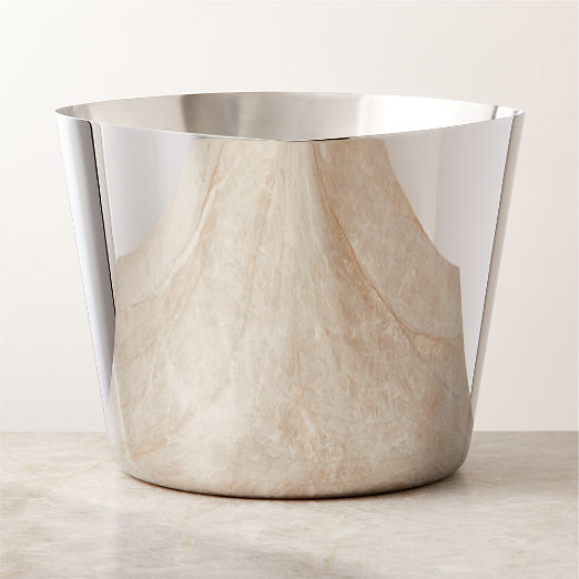 Silhuet Silver Stainless Steel Wine Bucket