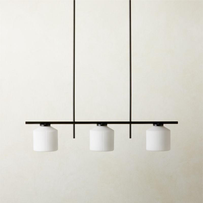 Silo 3-Light Matte Black Pendant Light - image 2 of 4