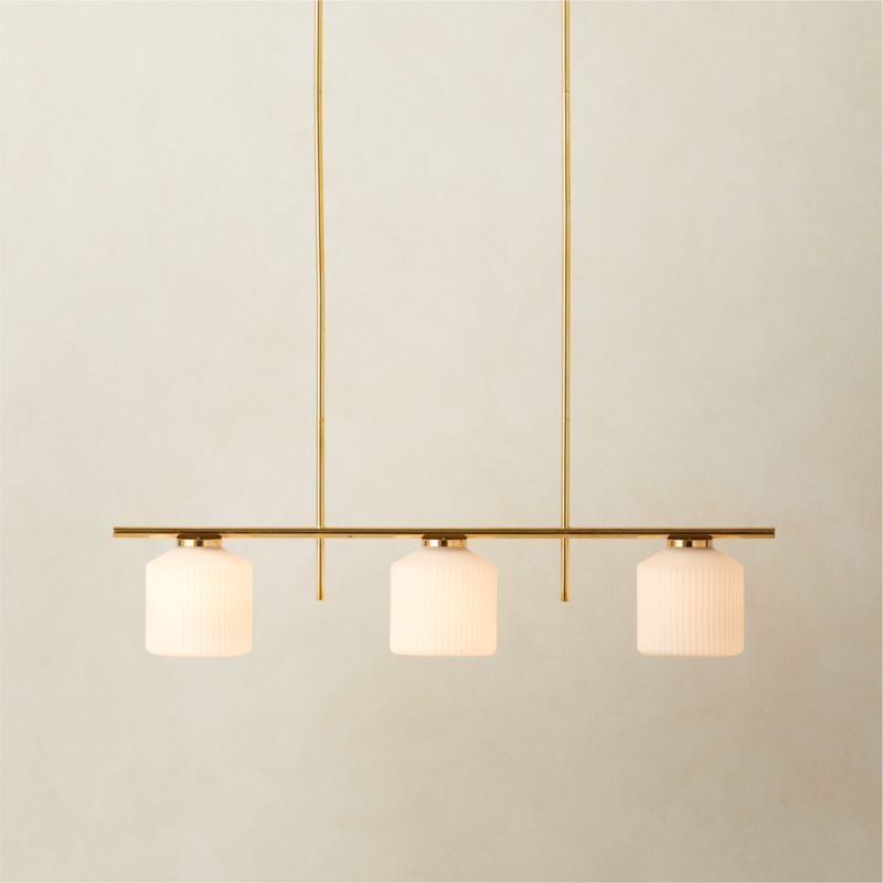 Silo 3-Light Polished Brass Pendant Light - image 0 of 4