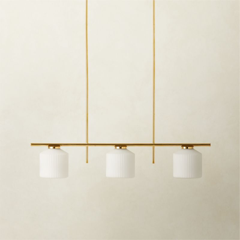 Silo 3-Light Polished Brass Pendant Light - image 2 of 4