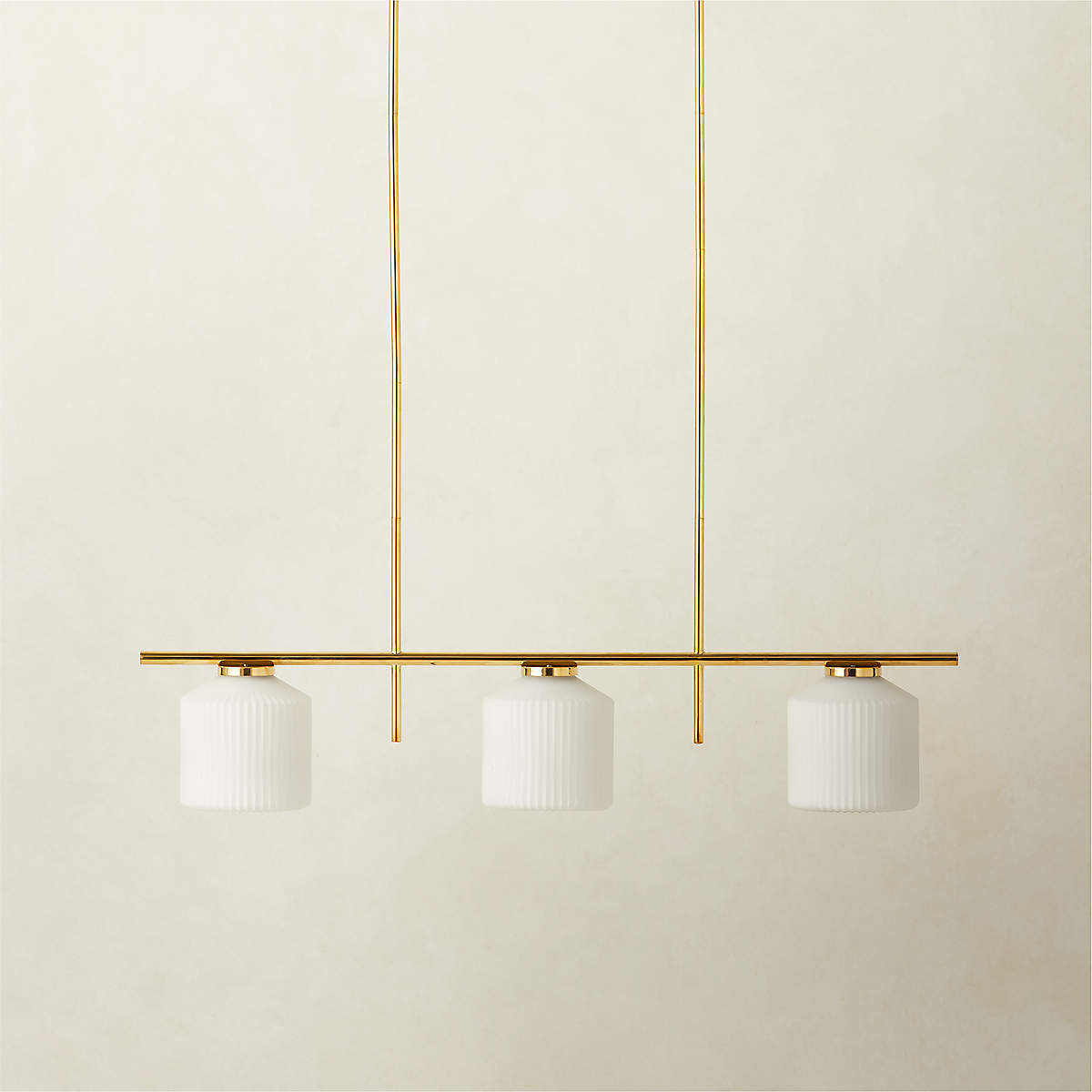 Silo 3 Bulb Polished Brass Pendant Light Reviews Cb2 Canada 1760