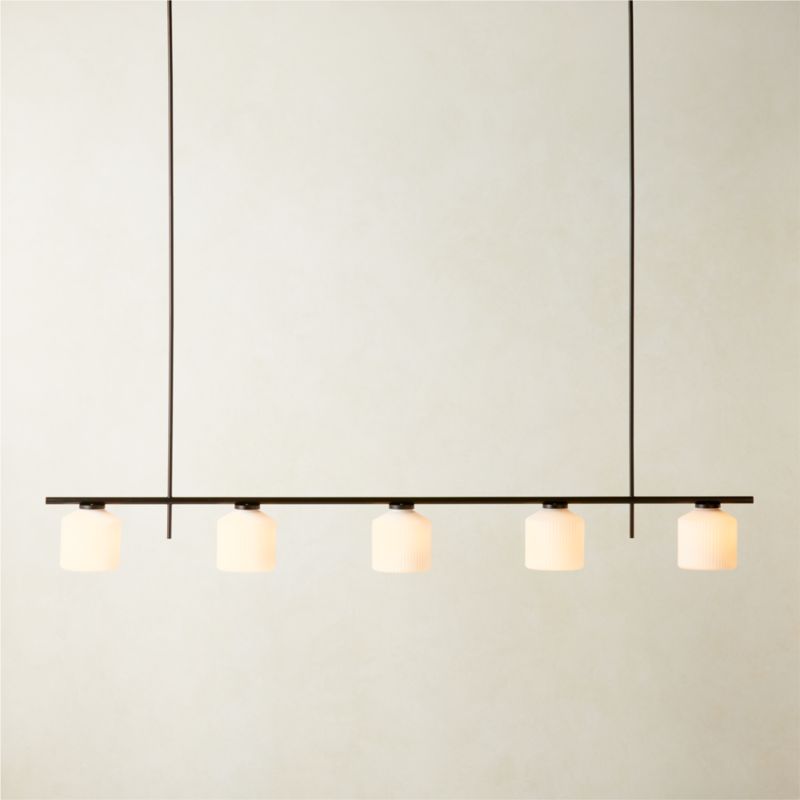 Silo 5-Light Matte Black Pendant Light