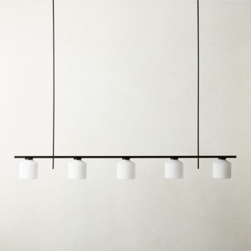 Silo 5-Light Matte Black Pendant Light - image 2 of 5