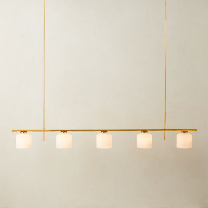 Silo 5-Light Polished Brass Pendant Light - image 0 of 4