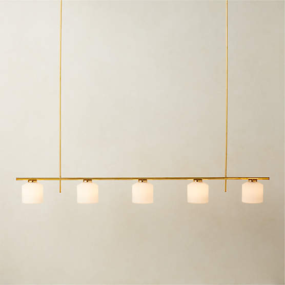 Silo 5-Light Polished Brass Pendant Light