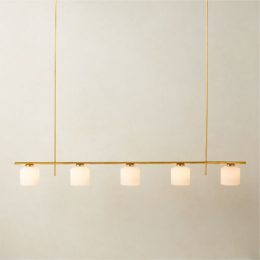 Silo 5-Light Polished Brass Pendant Light