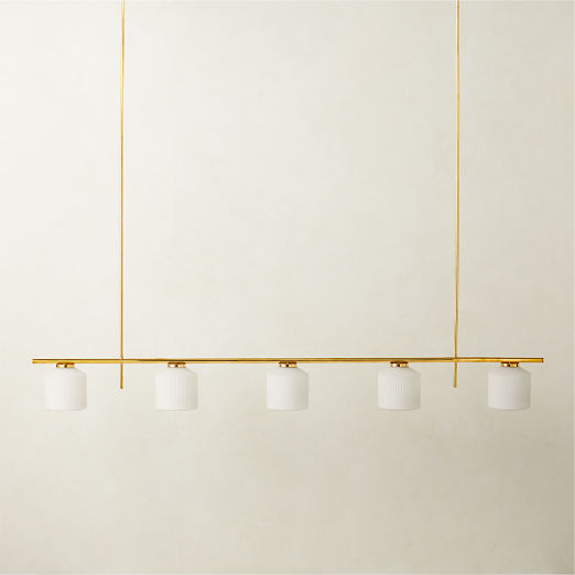 Silo 5-Light Polished Brass Pendant Light