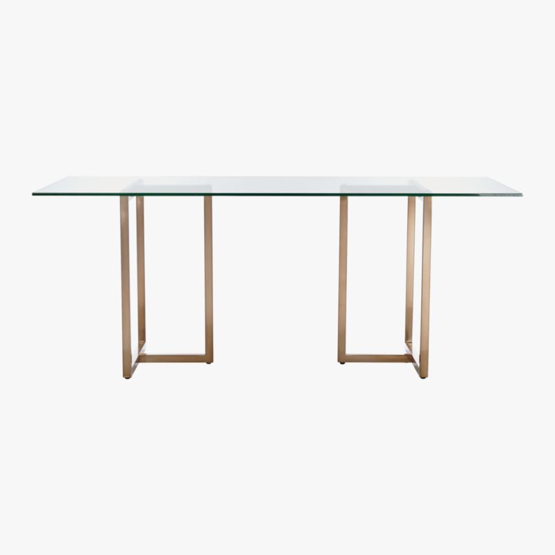 Silverado Brass 80" Rectangular Dining Table - image 3 of 10