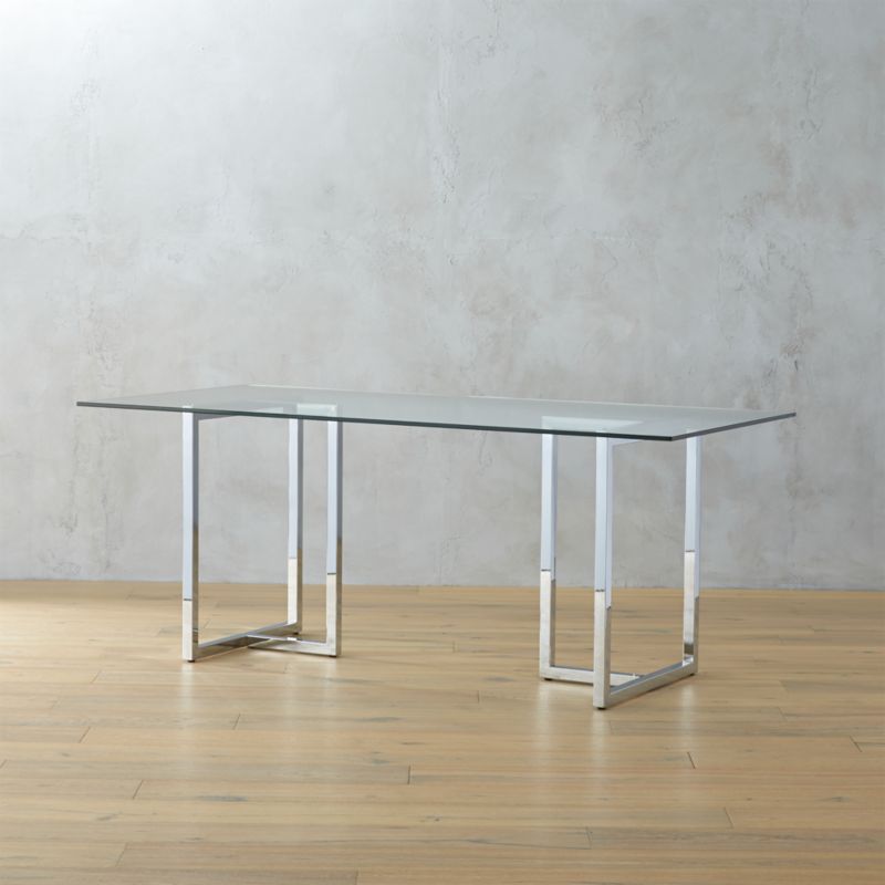 Silverado 72" Chrome Dining Table + Reviews | CB2