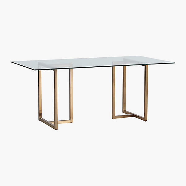 Cb2 silverado deals brass dining table