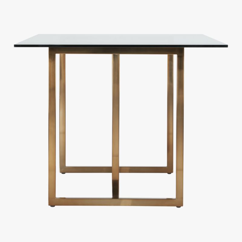 Silverado 72" Rectangular Brass Dining Table - image 5 of 10