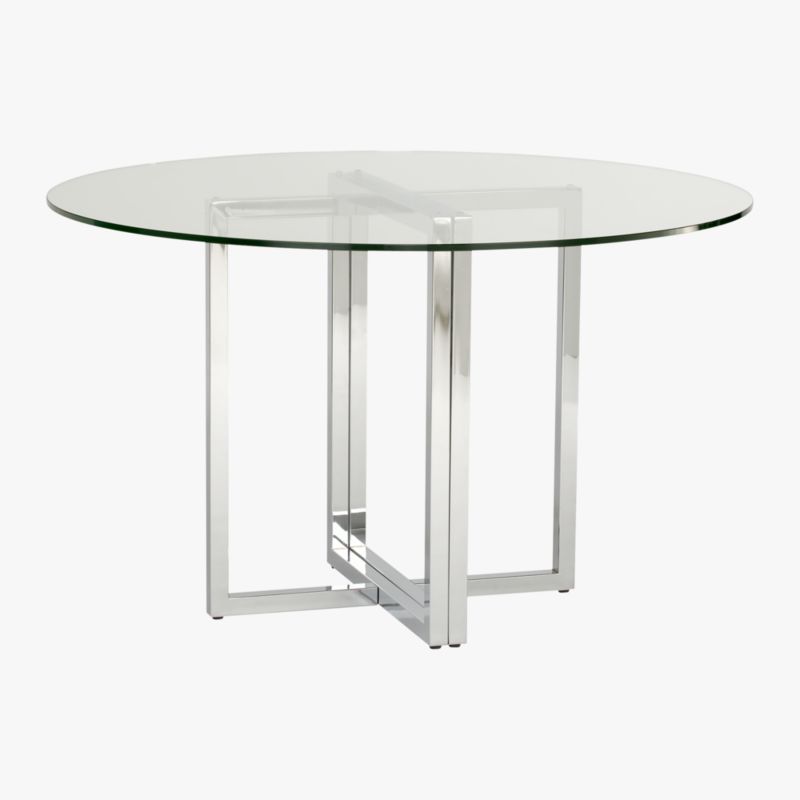 Silverado Chrome 47" Round Dining Table - image 5 of 11