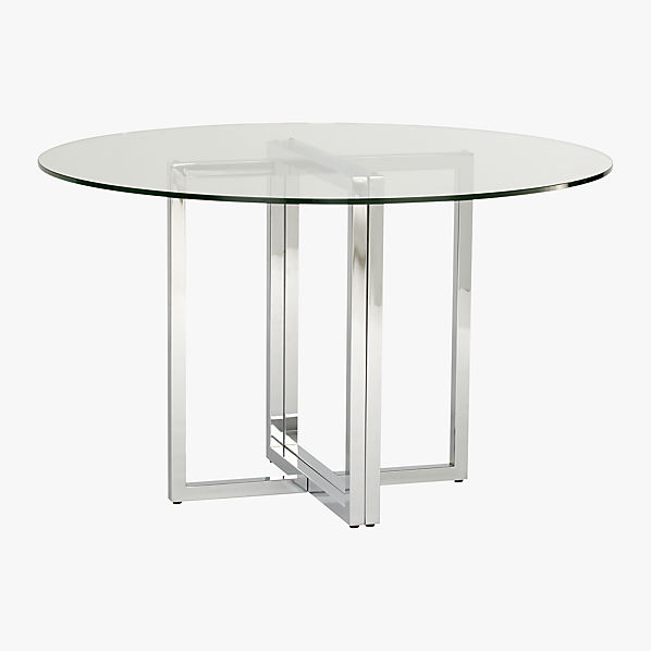 Silverado Chrome 47 Round Dining Table