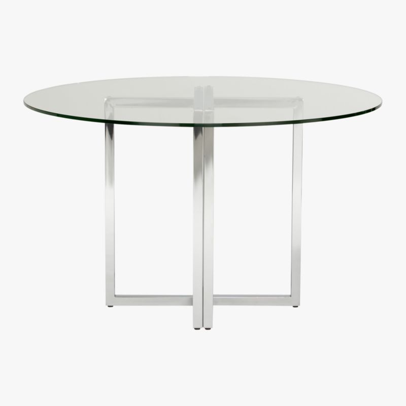 Silverado Chrome 47" Round Dining Table - image 4 of 11